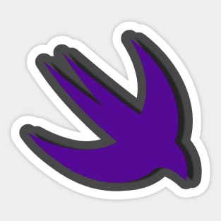 Small Purple Swift Shirt Sticker